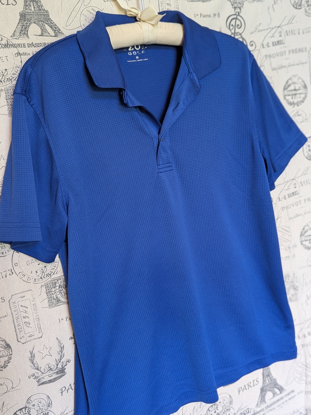 Izod Royal Blue Men's Polo Shirt - Lightweight Performance - Size M